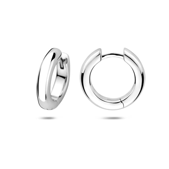 Gerhodineerd Zilveren Klapoorringen – Buisdikte 4mm – 925 Zilver