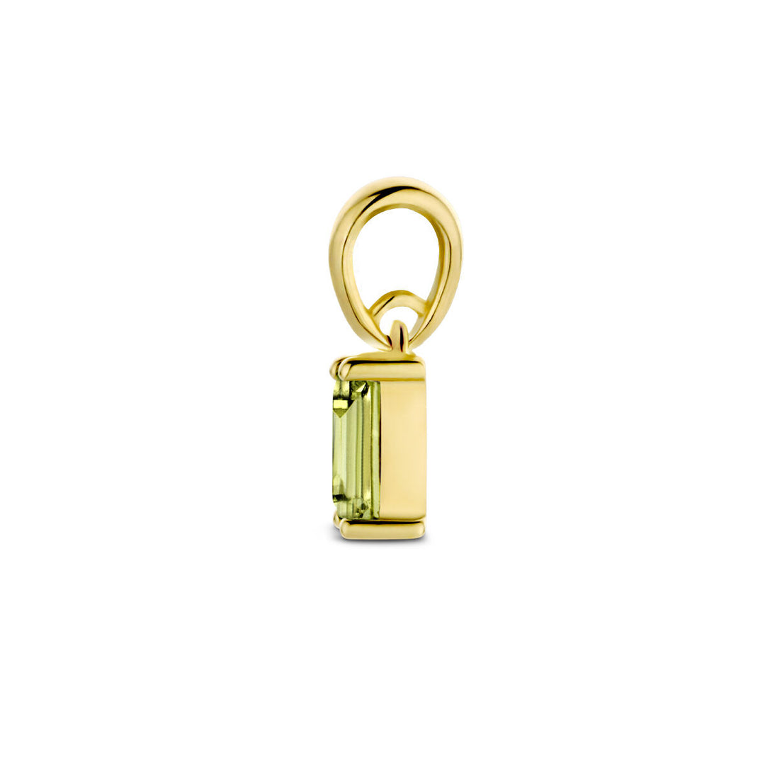 14K Geelgouden Hanger Augustus Geboortesteen 9mm