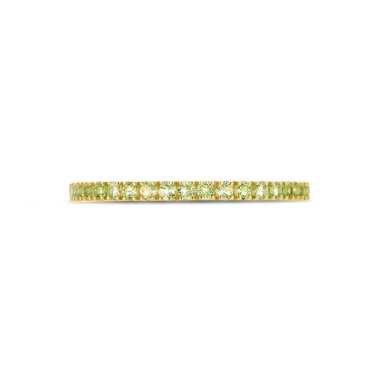 14K Geelgouden Ring met Peridoot Geboortesteen - Augustus