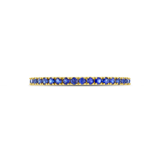 14K Geelgouden Ring met Saffier Geboortesteen - September - 1.5mm