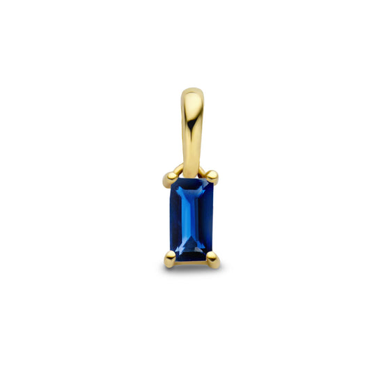 14K Geelgouden Hanger September Geboortesteen 9mm