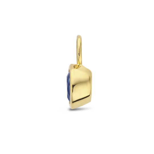 14K Geelgouden Oorringhanger September Geboortesteen 8,5x6mm – Per Stuk