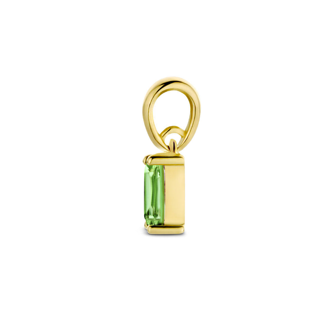 14K Geelgouden Hanger Mei Geboortesteen 9mm