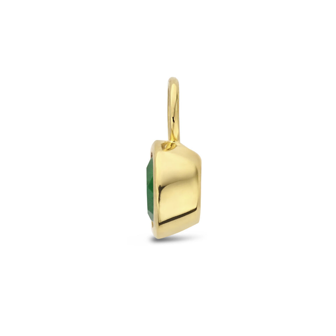 14K Geelgouden Oorringhanger Mei Geboortesteen 8,5x6mm – Per Stuk