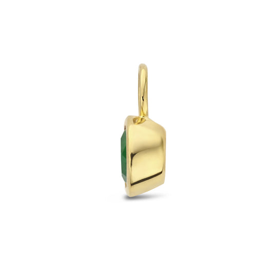 14K Geelgouden Oorringhanger Mei Geboortesteen 8,5x6mm – Per Stuk