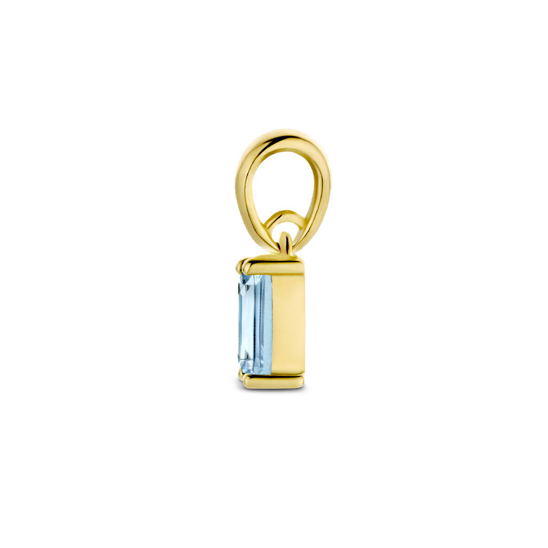 14K Geelgouden Hanger December Geboortesteen 9mm