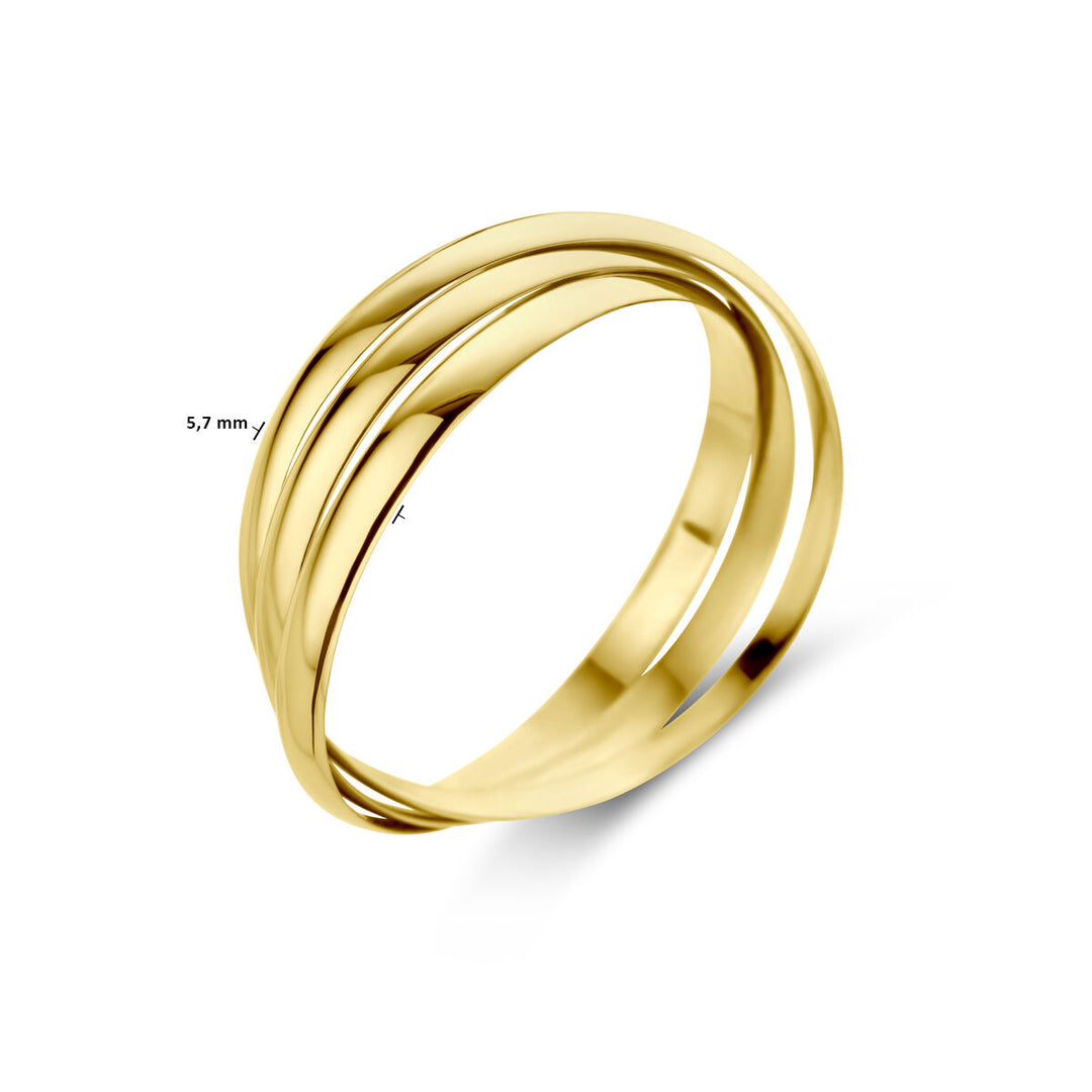 14k Geelgouden Trinity Ring – 3 Losse Ringen van 1,9 mm