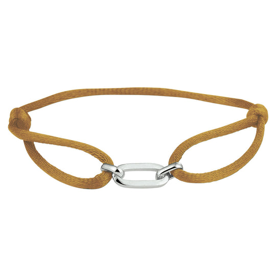 Satijnen Armband Verstelbaar 13–26 cm met Element 20x6 mm
