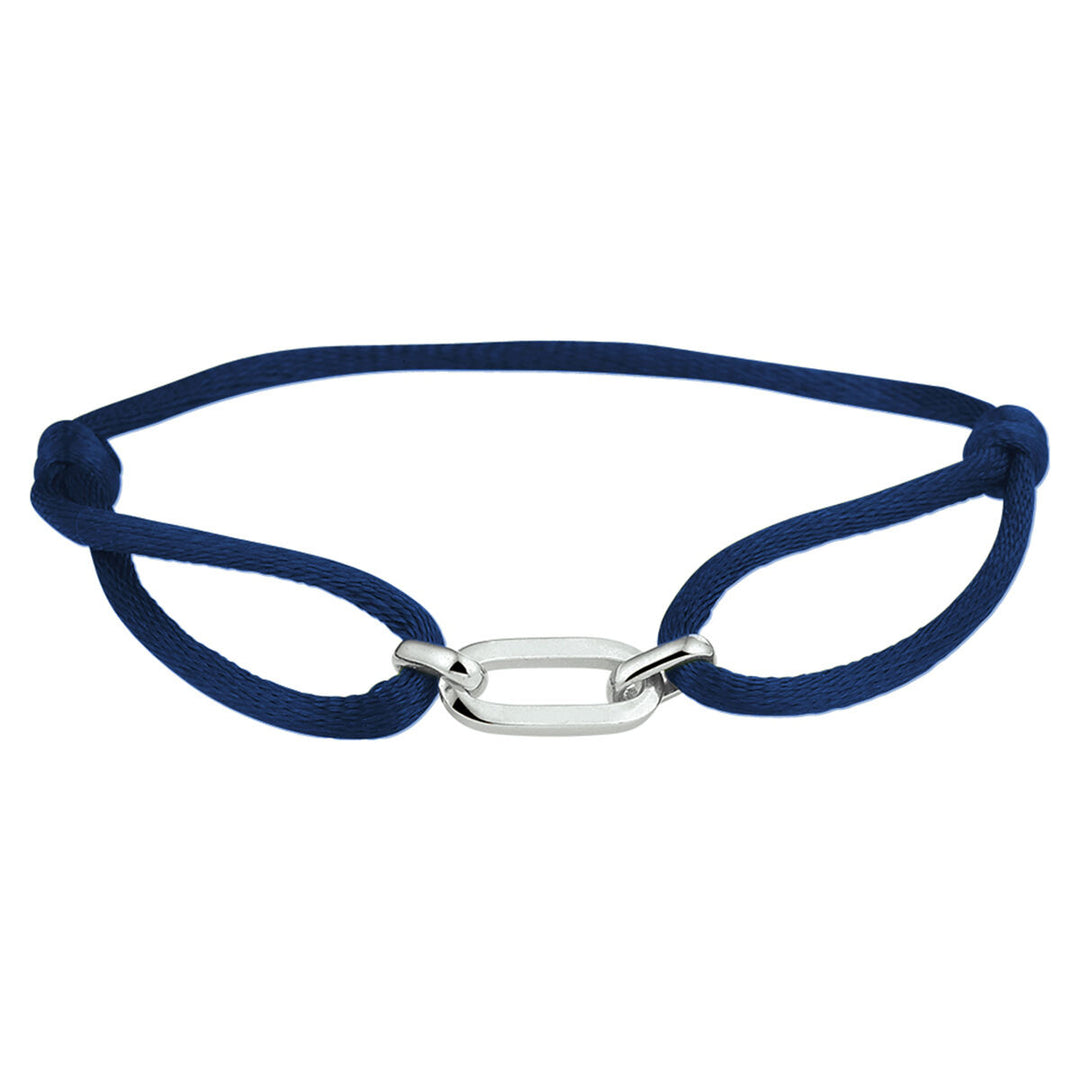 Satijnen Armband Verstelbaar 13–26 cm met Element 20x6 mm