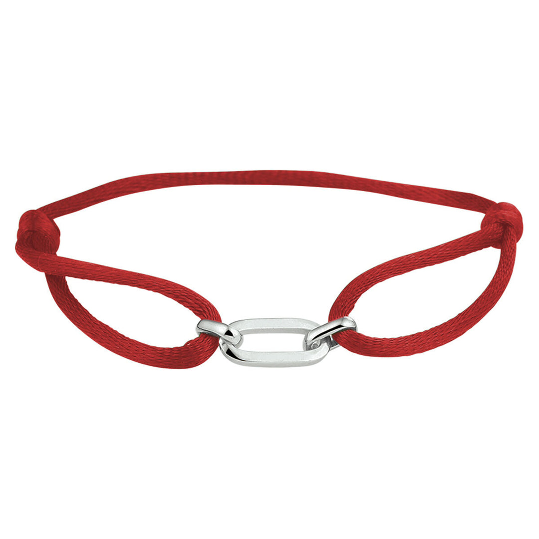 Satijnen Armband Verstelbaar 13–26 cm met Element 20x6 mm