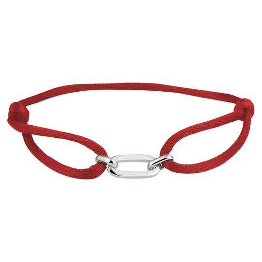 Satijnen Armband Verstelbaar 13–26 cm met Element 20x6 mm